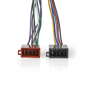 Cable ISO Sony de 16 Pines | Conector Radio - 2x Coche 0,15 m Varios Colores
