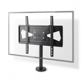 Soporte TV de Movimiento Completo | 32-55 " Hasta 50 kg Inclinable Rotativo Acero / Metal Negro
