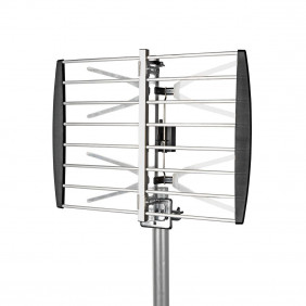Antena Exterior | UHF Rango de Recepción: ?50 Km Lte700 Ganancia: 8 dB 75 Ohm Longitud la Antena: 407 mm Antenas