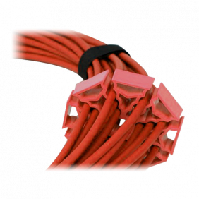 Organizador de Cables - Diámetros Permitidos 5~7.6 mm Hasta 30 al Mismo Tiempo Material Flexible