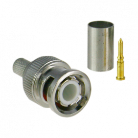 Conector Safire - BNC Para Crimpar Compatible con Microcoaxial 25 mm