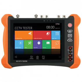 Comprobador Cctv Multifuncional - Admite Cámaras Hdtvi, Hdcvi, AHD, Cvbs e IP, 4K, Pantalla 8" LCD Color