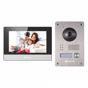 Kit de Videoportero - Tecnología 2 Hilos Incluye Placa, Monitor Hub Conversor Integrado en el App Móvil con P2P Montaje Sobre S