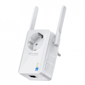 Repetidor Wifi Tl-wa860re - 300mbps 802.11b/g/n 2 Antenas Botón Range Extender Puerto Ethernet Toma Adicional Schuko