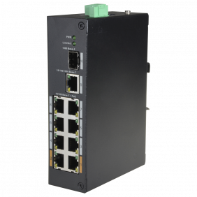 Switch PoE X-security - 8 Puertos + 1 Uplink Rj45 Velocidad 10/100 Mbps Potencia 30 W por Puerto Máxima Total 96 Norma Ieee802.