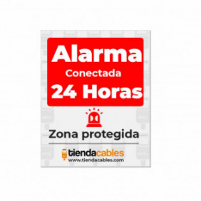Cartel Disuasorio Alarma Conectada PVC 20x25cm