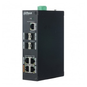 Switch PoE 4 puertos 10/100/1000 +1 Uplink Gigabit +4SFP 96W 802.3at Layer 2