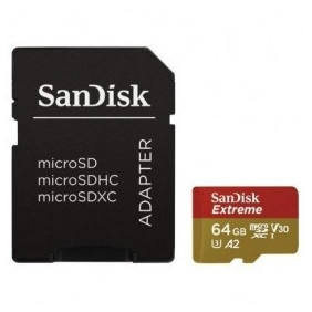 Tarjeta Extreme Microsd XC Uhs-i + Adaptador SD Sandisk - 64gb Clase 10 160mb/s Pendrives usb