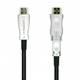 Cable HDMI V2.0 AOC desmontable Premium Alta Velocidad / HEC 4K@60Hz 4:4:4 18Gbps Negro de 30 Metros