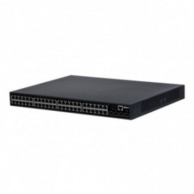Switch PoE 48 puertos Gigabit + 4 SFP+ 10Gbps + 1 puerto consola RJ45 400W 802.3af/at Manejable Layer 2
