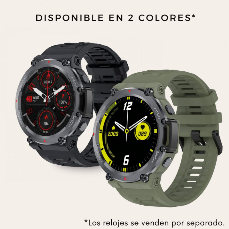 2 Relojes Inteligente Smart Watch Life Mide Signos Vitales Color De La Caja  Negro
