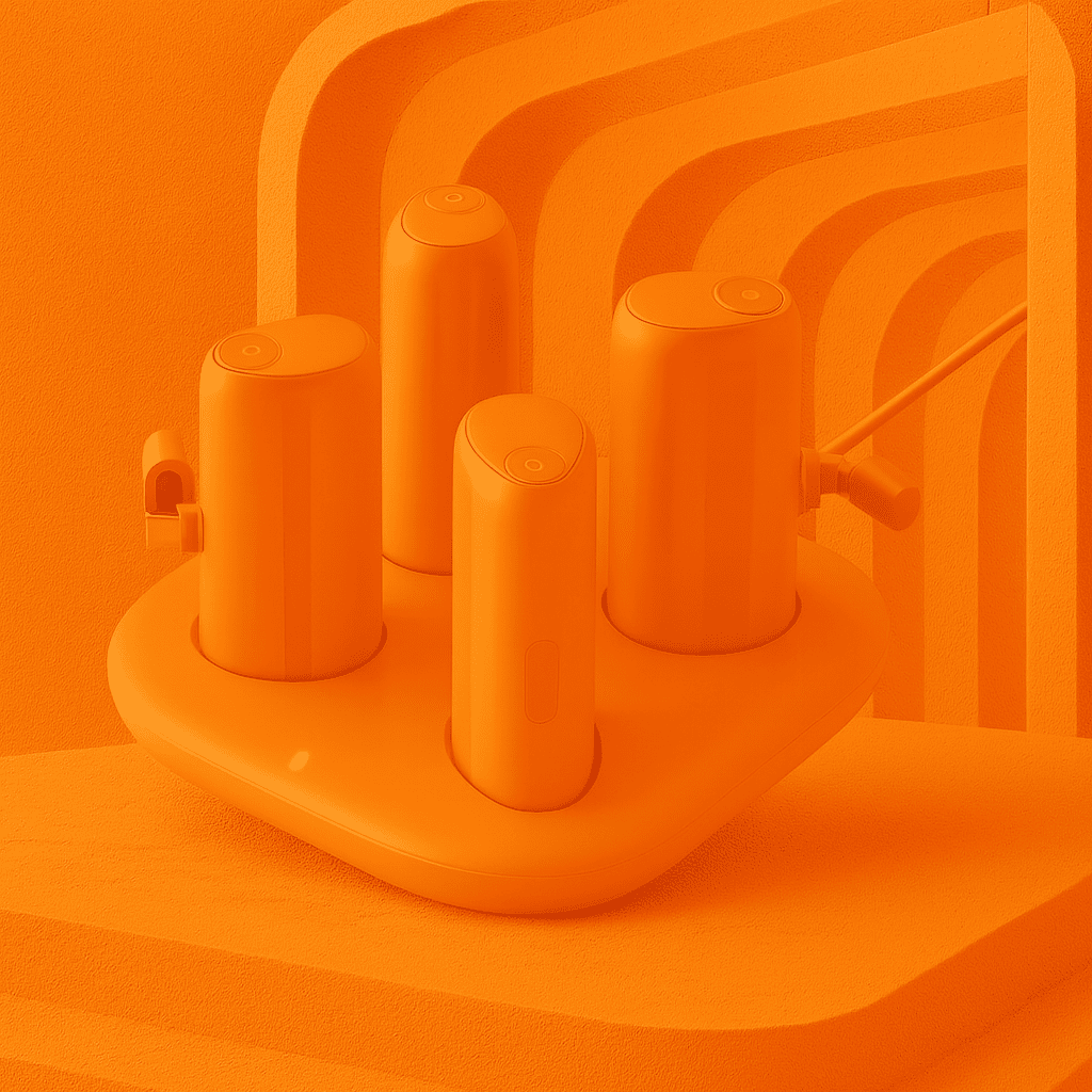 Adiós al Desorden de Cables: Descubre la Estación de Carga Híbrida PlugOn (4x 5000 mAh)