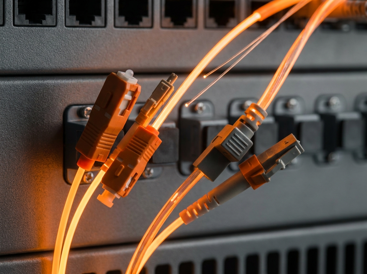 Fibra monomodo o multimodo: conectores SC, LC, APC y UPC