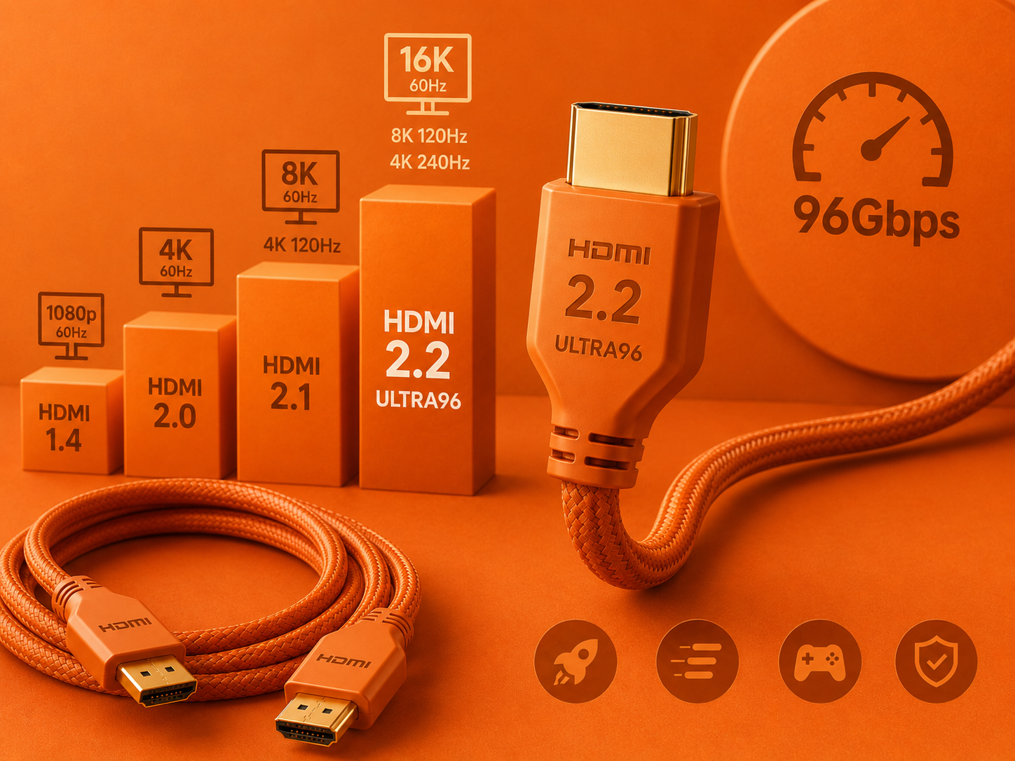 HDMI 2.2 y Ultra96: qué cambia y qué cable necesitas