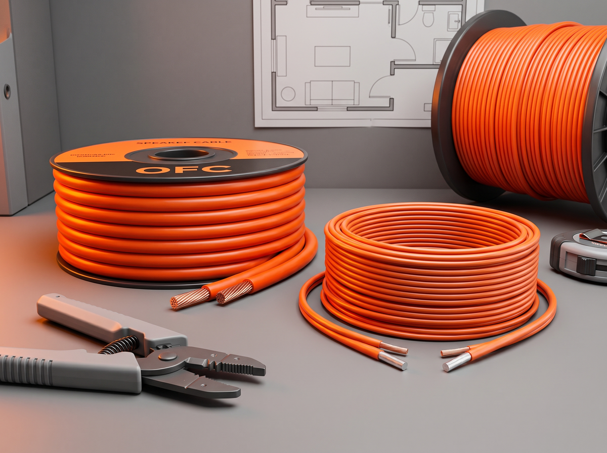 Cable de altavoz OFC o CCA: sección y distancia