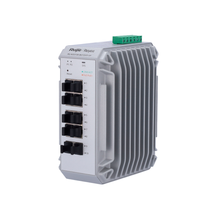 Switch industrial Reyee PoE Cloud Layer 2 com 8 portas Gigabit PoE+ + 2 portas Gigabit SFP, 30 W por porta, 802.3af/at / Potência máxima de 240 W.