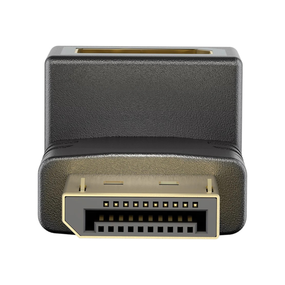 Adaptador DisplayPort en ángulo de 90° hacia arriba
