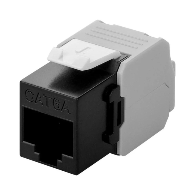 Keystone Cat 6a UTP grey and black