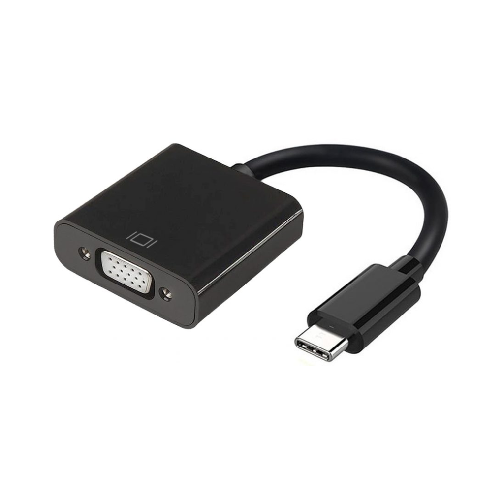 Conversor USB-C para VGA, USB-C/M-HDB15/H, Preto, 15 CM