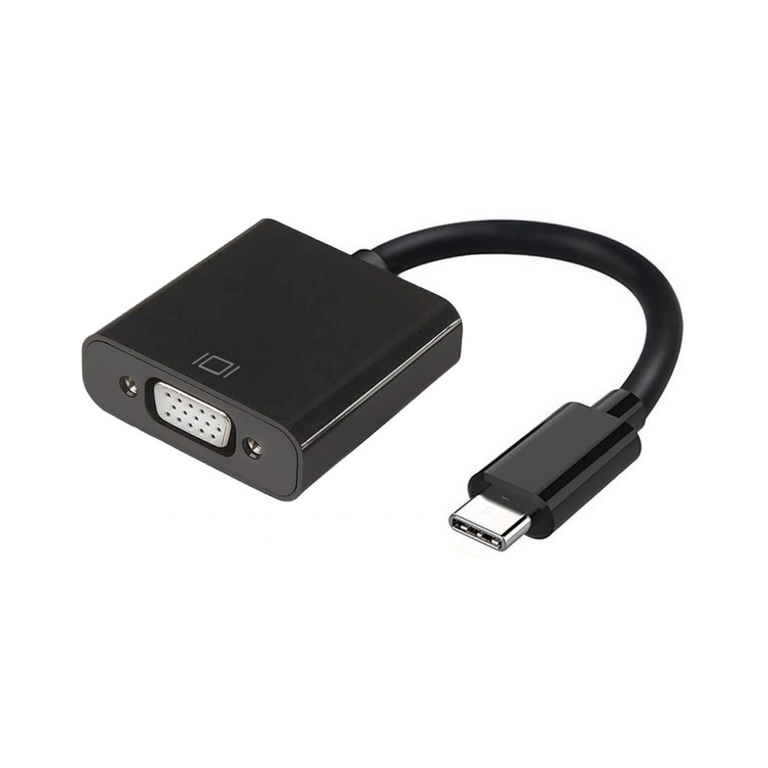 Conversor USB-C para VGA, USB-C/M-HDB15/H, Preto, 15 CM