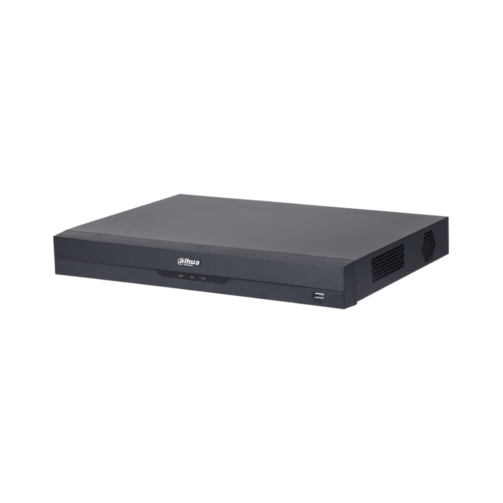 NVR 16ch 384Mbps H265 HDMI 2HDD I/O AI