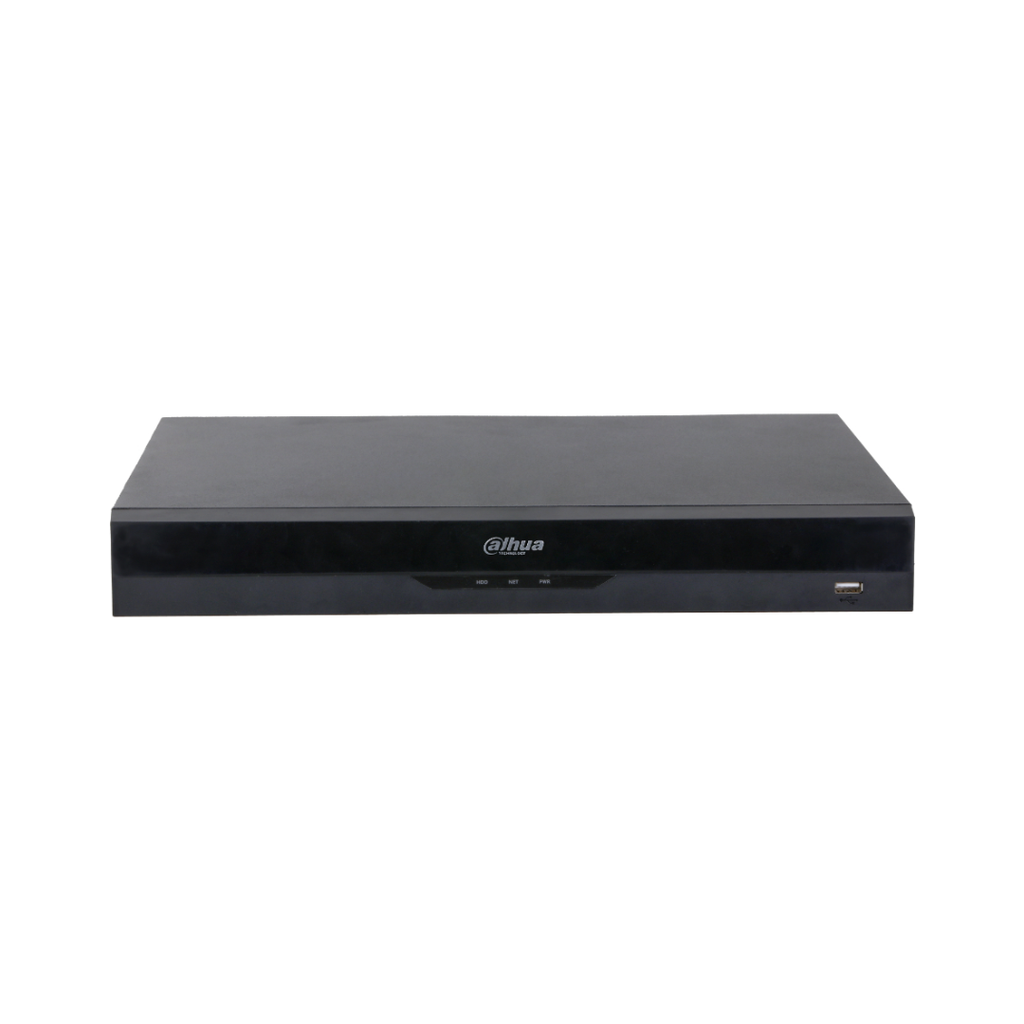 NVR 16ch 384Mbps H265 HDMI 2HDD I/O AI