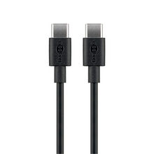 Cabo USB-C preto de 60 W para carregamento e sincronização