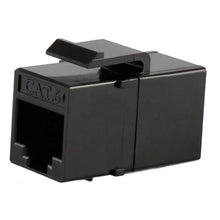 RJ-45 female-to-female CAT6 UTP keystone jack for patch panel, black