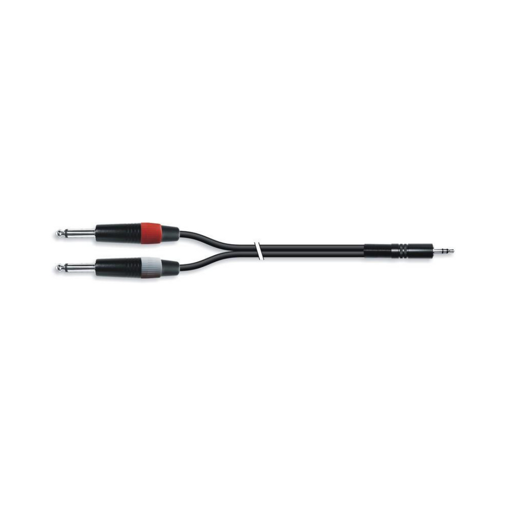 Cable de Audio Minijack 3.5 mm a 2 Jack 6.35 Macho L/R