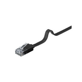 Cable Utp Cat 6 plano de 2m color negro.
