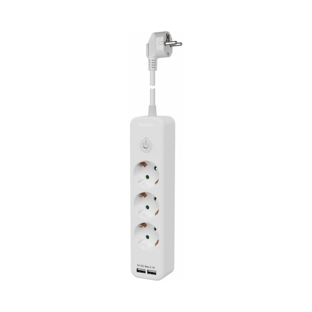 3 Way Power Strip with Switch and 2 USB Ports. Power Strips