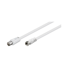 Antenna Cable 75 Ohms Coaxial F/M to Coaxial/M White