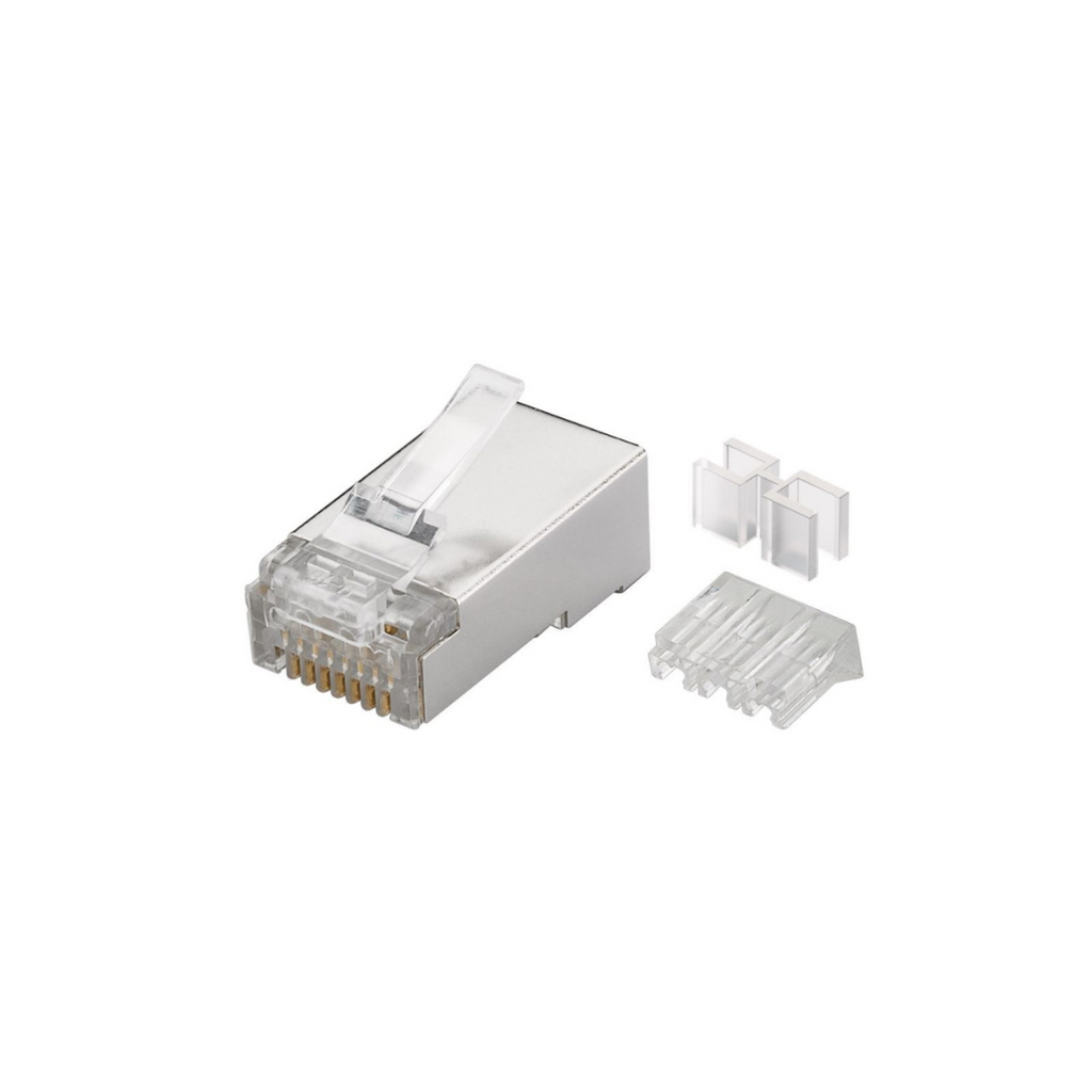 10 RJ45 Connectors for Cat6a and Cat7 FTP Cables 