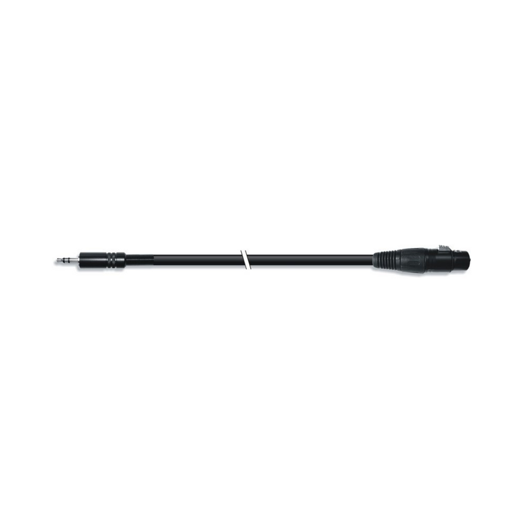Cabo estéreo mini jack macho para XLR fêmea com conectores metálicos - Vários comprimentos 