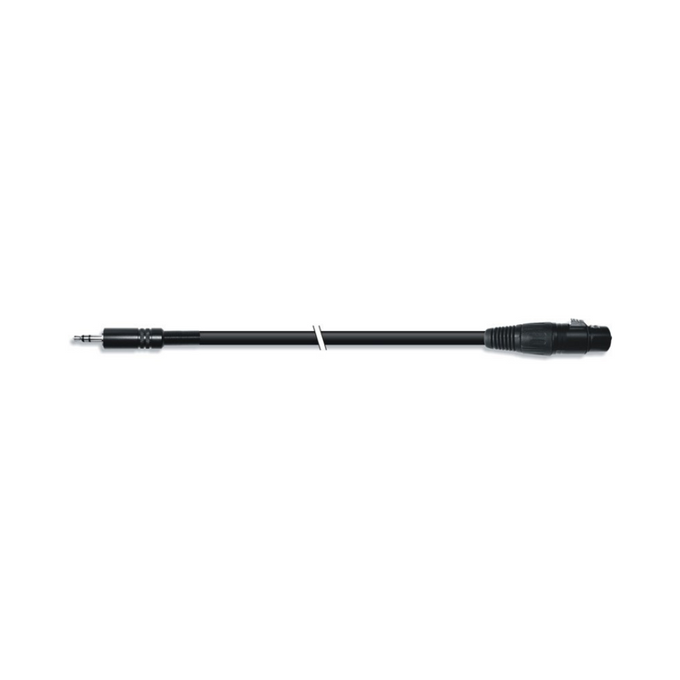 Cabo estéreo mini jack macho para XLR fêmea com conectores metálicos - Vários comprimentos 