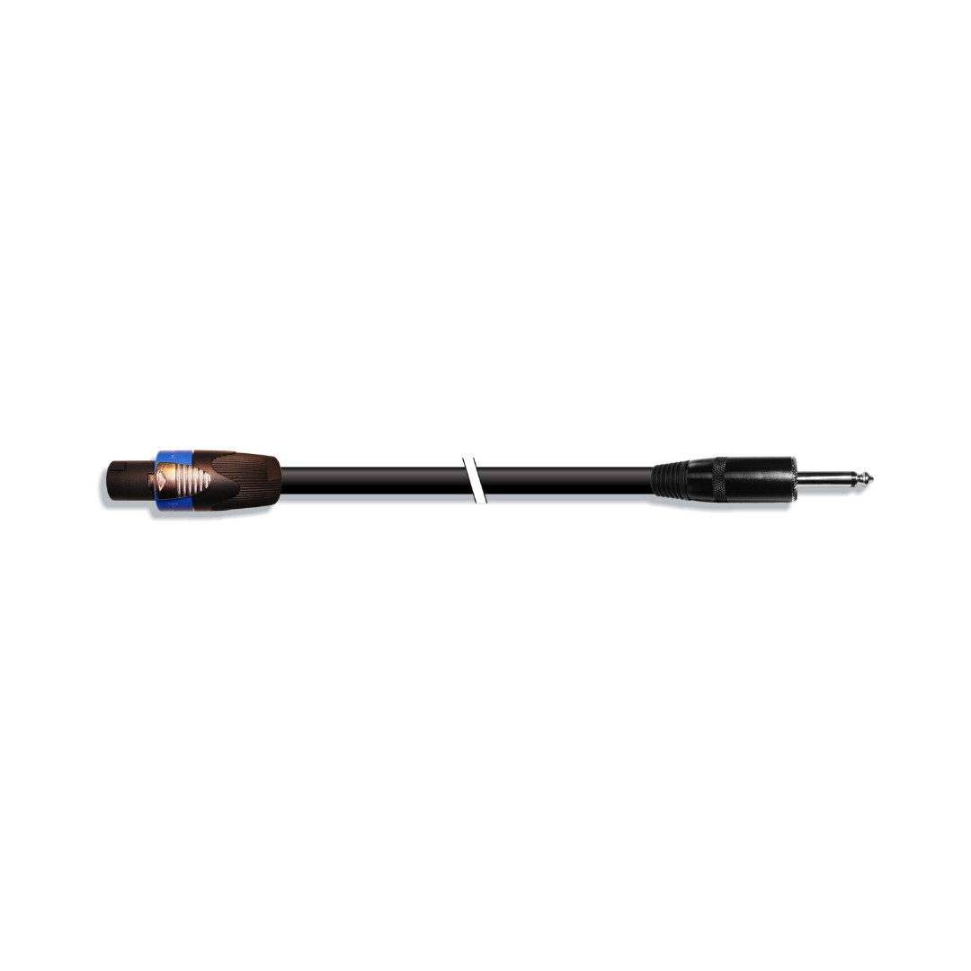 Cable Speakon de Doble Conexión 2 X 1.5mm a Jack 6.3 Mono OFC, Cobre Libre Oxigeno 5m