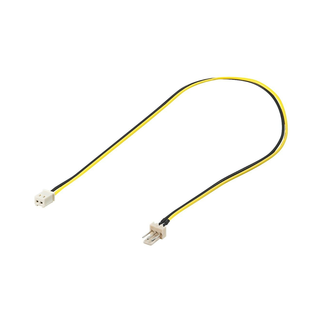 Cable de Alimentación Para Ventilador interno PC macho 3 Pins a Hembra de 2 Pins