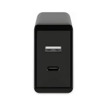 Cargador Rápido Dual USB-C PD (Power Delivery) (28W) Negro