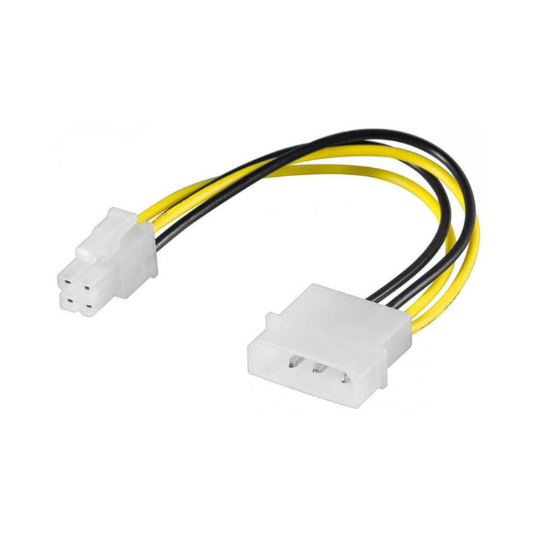 Internal Power Cable, EPS 4 Pin 1x Molex Male, 0.15 m Multicolor