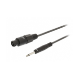 Cable de Altavoces Hembra 2 Pines - Macho 6,35 mm y 5,0 m Gris Oscuro