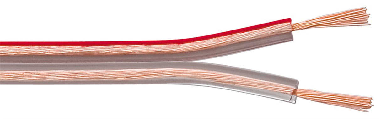 Cable de Altavoz Transparente CU de diámetro 2 x 0,75 mm²