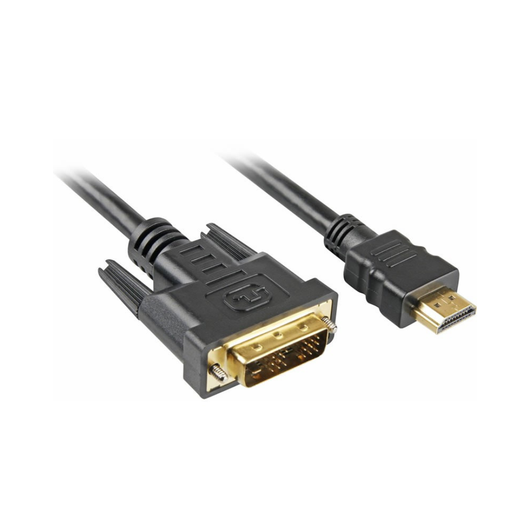 Cable Hdmi a DVI 18+1 Pins Conectores Dorados 30awg - Distintas medidas