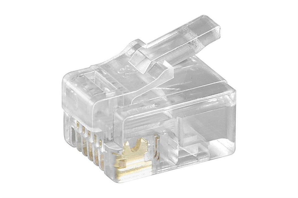Conectores modulares RJ12, pacote de 10 unidades