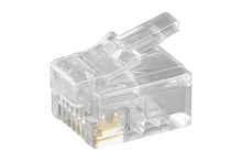 Conectores modulares RJ12, pacote de 10 unidades