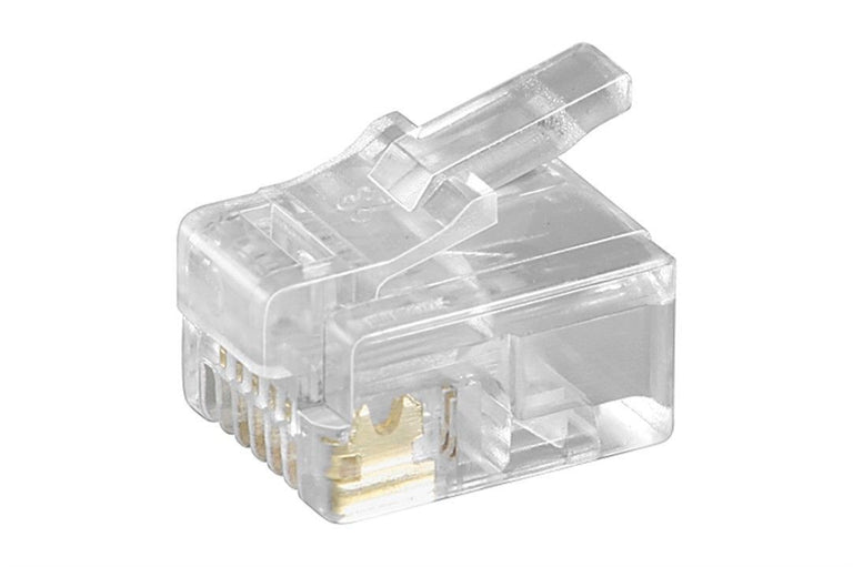 Conectores modulares RJ12, pacote de 10 unidades