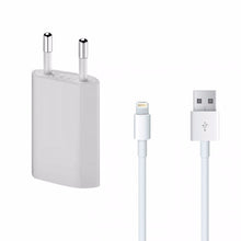 Carregador VERMELHO + Cabo Lightning Apple 1A (Embalagem de 2 unidades)