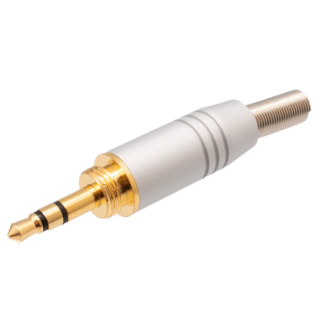 Conector Mini Jack de 3,5 mm para soldadura com rosca