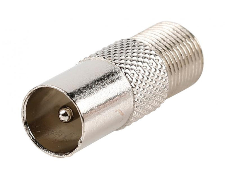 Adaptador de conector coaxial macho para conector fêmea tipo F para antena de TV