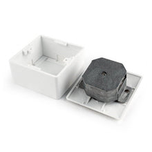 Wall Box with 2 Cat 6 RJ45 Ports in Keyston UTP Format