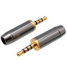 2.5mm 4 Way Metal Jack Connector For Soldering Audio Connectors